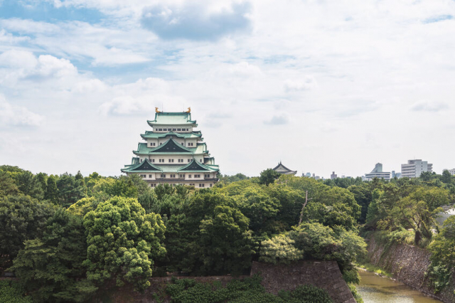 名古屋城がそびえる熱田台地！自然の断崖が城を堅く守る！