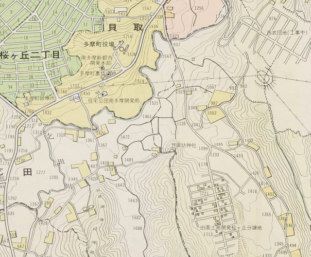 多摩ニュータウンの歴史を追う。古地図から見る街の移り変わり