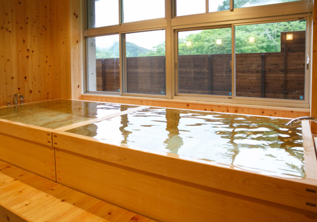 ◇お風呂は長南町に湧く名水を使用!