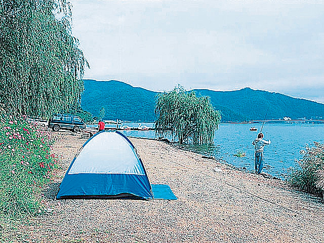 河口湖 キャンプ 場