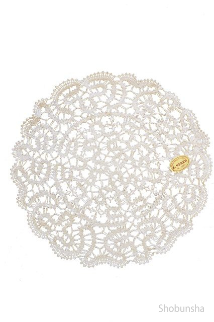 アンティーク イタリア ヴェニス ブラーノレース セピア パチネ 草花紋ドイリー ヴェネツィアみやげはこれで決まり！ヴェネチアングラスなど