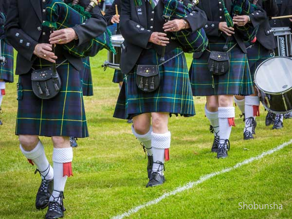 SCOTLAND キルトスカート チェックスカート 巻きスカート