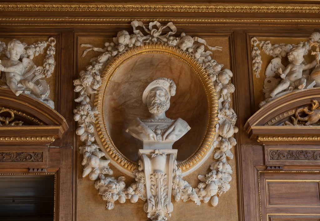 Chateau de Fontainebleau, France, interiors details