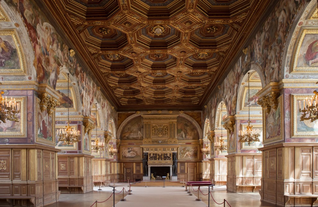 Chateau de Fontainebleau, France, interiors details